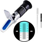 Brix Refractometer 0~90%, Handheld Sugar Refractometer, High Accurate Brix Measurement Meter with ATC for Fruit, Beverages&Juice, Honey, Maple Syrup, Molasses and Other Sugary Drink