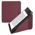 kwmobile Origami Case Compatible with Kobo Libra 2 - Slim Fabric Cover - Red