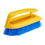 Rubbermaid Commercial Products Iron Handle Scrub Brush, 6-inches, Polypropylene Fill, Cobalt Bristles, for Hard scrubbing on Title/Grout/Floors/Walls/countertops