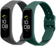 kwmobile Straps Compatible with Samsung Galaxy Fit 2 Straps - 2x Replacement Silicone Watch Bands