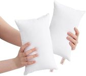 BEDSUM 2 Pack Tiny Pillows, 11"x7" Microfiber Mini Pillows for Travel, Pets, Soft and Machine Washable Small Pillows for Neck, Wrist, and Knee Comfort, White