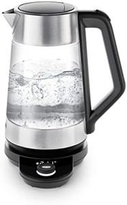 OXO BREW Cordless Glass Electric Adjustable Temperature Kettle, Stainless Steel