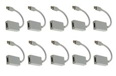 C&E Mini DisplayPort to HDMI TV Monitor Adapter for MacBook, 10 Pack, CNE464683