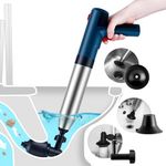 Electric Toilet Plungers - High Pressure Air Drain Unblocker, Air Drain Blaster, Electric Plunger Toilet Heavy Duty for Unclog Toilet, Drain, Floor Drain, Sewer, Pipe