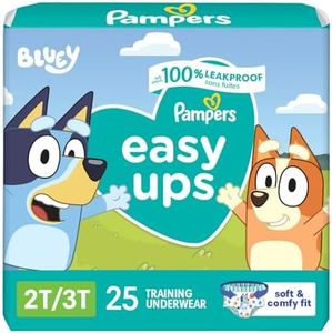 Pampers Training Pants - Easy Ups Boys & Girls Bluey - Size 2T-3T, 25 Count, Children's Potty Underwear (Packaging May Vary)