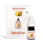 SpiceCon Ginger Drops | Ginger Extract | Ginger (Adarak) Extract | Natural Extract | No Additives | No Preservatives | Vegan Product | 5 mL (180 drops)