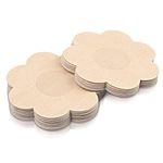 STURME 20 Pairs Nipple Covers Disposable, Breast Pasties Comfortable & Natural, Adhesive Satin Petals Pasties for Women (20 Pairs Disposable)