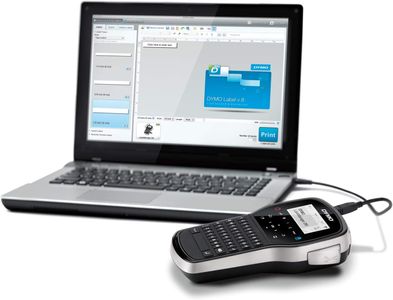 DYMO LabelManager 280 Handheld Label Maker Kit – QWERTY, 2 D1 Rolls, Case