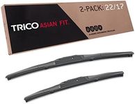 TRICO Solutions Asian Fit 22 Inch & 17 Inch Pack of 2 High Performance Automotive Replacement Windshield Wiper Blades for Select Scion iA and Toyota Yaris Models (57-2217)