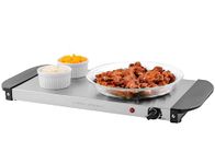 Ovente FW170S Electric Warming Tray 17.0 × 9.6 Inches Silver