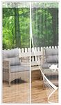 Fly Screens Doors Nets Patio Curtain Insect Mesh for Keeping Out Flies & Bug, Flyscreen French Doors, Screen Door Fly Screen, Magnetic Fly Curtain(120x210cm, White)