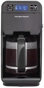 Hamilton Beach Elite 12 Cup Programmable Coffee Maker in Black Stainless Steel