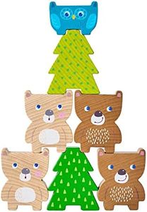 HABA 306705 - Juego de apilar a Partir de 2 años, diseño de Amigos del Bosque, Fabricado en Alemania