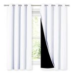 Home White Blackout Curtains