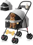 LUXE CARES 4 Wheel Foldable Pet Str