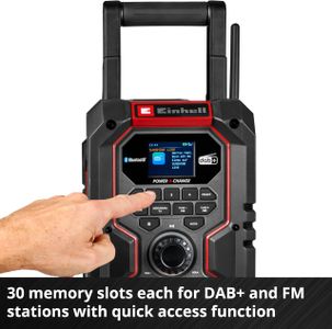 Einhell Cordless Site Radio – DAB+ FM Portable Speaker