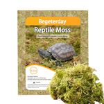 Begeterday 6.5oz Pure Natural Reptile Moss for Humidity, Great for Snakes, Turtle and Other Reptiles, Good for Terrariums for Reptiles & Amphibians