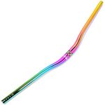 CARACHOME MTB Bicycle Colorful Handlebar AM XC DH Downhill Racing Bike Rise Handlebar Mountain Road Bike Rainbow Handlebar 31.8mm*760/800mm,A1