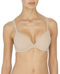 Natori Women's Pure Luxe Custom Coverage Contour Bra, Cafe, 32 DD