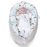 YGJT Baby Nest Pod for Newborn, Baby Lounger for 0-12 Months Boys Girls, 100% Cotton Baby Nest, Baby Essentials for Newborn, Baby Gifts