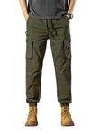 Lymio Men Cargo || Men Cargo Pants || Men Cargo Pants Cotton || Cargos for Men (Cargo-58-L) Green