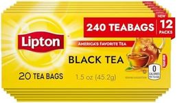 Lipton Tea Bags, Black Tea, Iced or Hot Tea, Can Support Heart Health, 600 Total Tea Bags (100ct - Pack of 6)