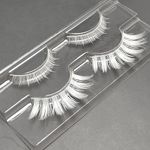 Luwigs White False Eyelashes Cosplay Halloween White Lashes Extension Tools Reusable Natural Looking Anime Makeup Masquerade Party