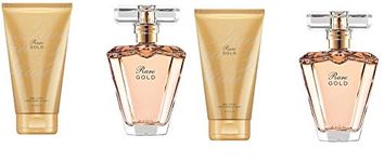 2 Avon Rare Gold EDP -50ml x 2=100ml + 2 Body Lotion 150ml x2= 300ml