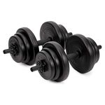 Gallant 20kg Adjustable Dumbbells Pair, Free Weights Dumbbells Set For Weight Lifting Strength Training Home Gym Equipment - Hand Weights Dumbbell Sets for Men & Women