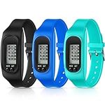 Silicone Fitness Tracker Watch 3 Pc