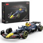 YYC 1:8 Oracle Red Bull F1 RB19 Model Car Building Kit, Formula 1 Collectible Racing Car Construction Set with 2509 Pcs Bricks, Formula One Gift for Car Lovers and Adult Ages 14+ Blue