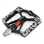 ROCKBROS Mountain Bike Pedals MTB Pedals CNC Non-Slip Lightweight Aluminum Alloy Bicycle Pedals Bicycle Platform Pedals 9/16" BMX Road Bicycle Pedal