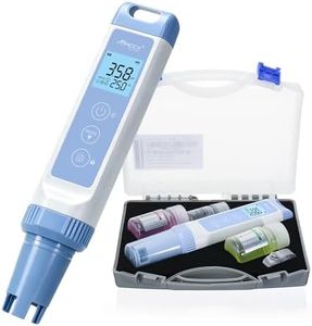 MACCX PH Water Tester Kit, Range(-2.0-16.00) PH, ±0.01 pH Accuracy, PH Meter with LCD Display,POCT01-001