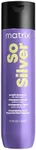 Matrix So Silver Purple Shampoo, Neutralizes Yellow Tones, Neutralizes Brassy Tones, Tones Blonde and Silver Hair, For Blonde, For Silver Hair, For Grey Hair, 300ml (Packaging May Vary)