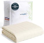 YnM King Size Cooling Weighted Blanket for Adults (88x104 Inches, 50 Pounds, Champagne Beige), Perfect for Hot Sleepers with Cooling Rayon, Heavy Bed Blanket for Couple on Queen or King Bed