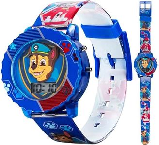 Accutime Paw Patrol Kids' Digital Watch with Blue Case, Comfortable Blue Strap, Easy to Buckle - Official 3D Character on the Dial, Safe for Children - Model: PAW4015, Blue, Digital