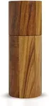 Adhoc Acacia Wood Salt or Pepper Mill - Wood Salt & Pepper Grinders with an Aroma Cap - Refillable Spice Tools - Hand Wash Kitchen Gadget - Brown, 5.5"