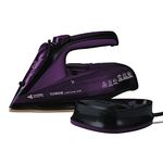 Tower T22008 CeraGlide Wireless Steam Iron with Ceramic Sole, Steam Iron with Variable Steam Function, Purple