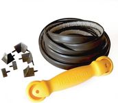 Instatrim Flexible Self-Adhesive Trim Bundle with Applicator - Caulking Kit with 10ft Bronze 3/4" Wide Caulk Strip, 6 Corner Pieces, & Applicator Tool - InstaTrim The Original Flexible Trim