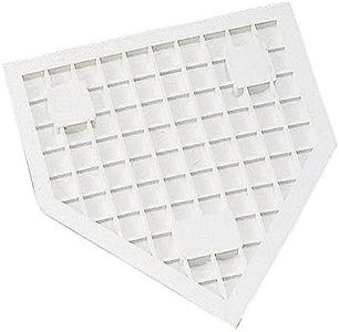 Champion Sports-96 Heavy-Duty Rubber Home Plate, White 16" x 17" x 1"