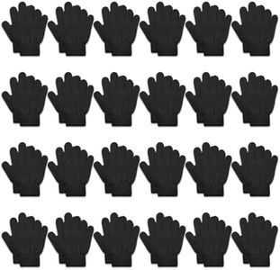ONESING 24 Pairs Kid Gloves Knitted Children Gloves Bulk For Boys Girls - Stylish and Warm Winter Attachments Mixcolor A
