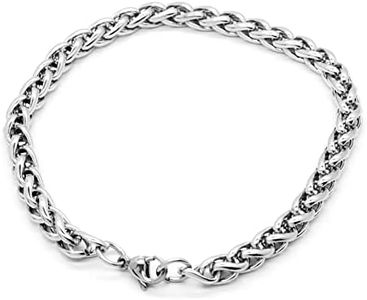 Classic Cuban Bracelet: Stainless Steel Dragon Link Chain Men'sHand Jewelry Anklet Gift