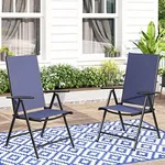 MFSTUDIO Patio Folding Chairs Set o