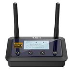 1Mii B03Pro+ Bluetooth 5.3 Transmitter Receiver Certified LDAC for TV Home Stereo, Long Range Wireless Audio Adapter with Screen, Optical RCA AUX 3.5mm Outputs/Inputs