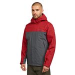 Berghaus Men's Stormcloud Prime 3-in-1 Waterproof Jacket with Adjustable Hood and 2 Zipped Pockets, Men's 3-in-1 Jacket, Men's Raincoat (UK, Alpha, M, Regular, Regular, Red)