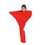 Sensory Owl Full Body Sock - ADHD, Autism Stress and Anxiety Relieve - Deep Pressure Stimulation - Sensory Exercise Therapy Toy - Strong Super Soft Lycra Wrap - Red, Size L