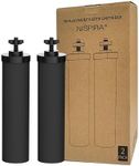 Nispira Premium Water Filter Black Element Cartridge Compatible with Berkey Countertop Water Purification System. Compared to Part BB9. 2 Filters