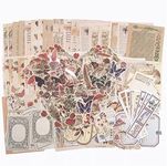 AUXIN 200 Pcs Vintage Scrapbook Sup