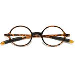 VEVESMUNDO Round Reading Glasses Women Men Retro Flexible Vintage Eyeglasses Spectacles Readers