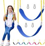 Jungle Gym Kingdom Swings for Outdoor Swing Set - Pack of 2 Swing Seat Replacement Kits with Heavy Duty Chains - Backyard Swingset Playground Accessories for Kids